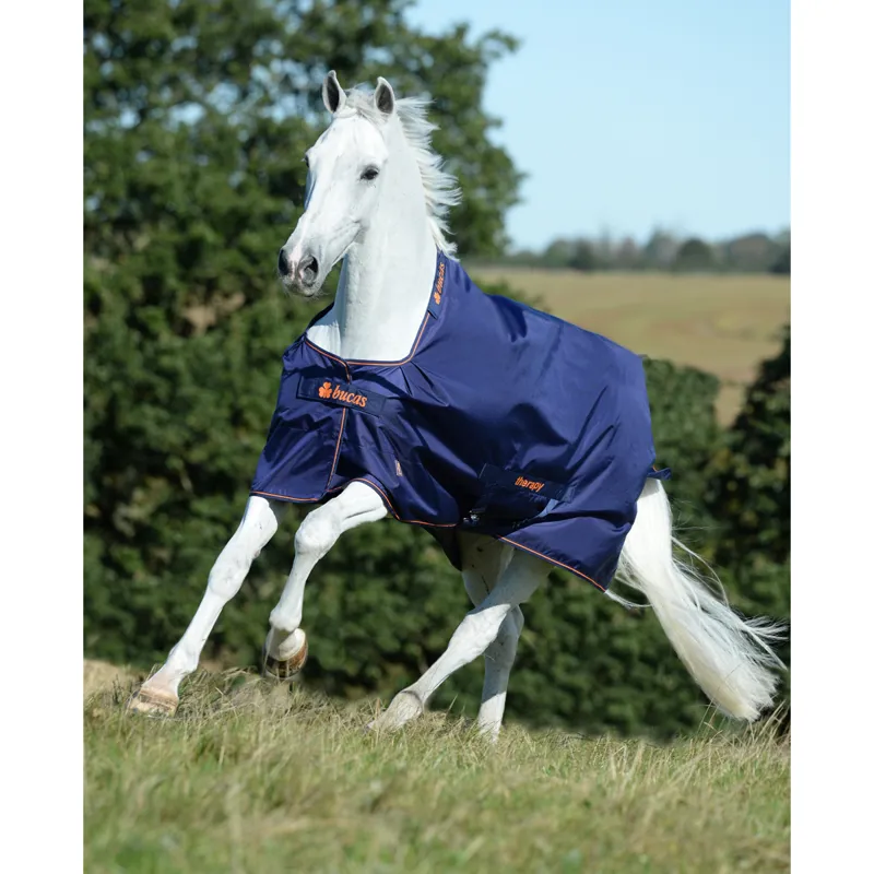 Bucas Therapy 150 Turnout - Navy/Orange-1